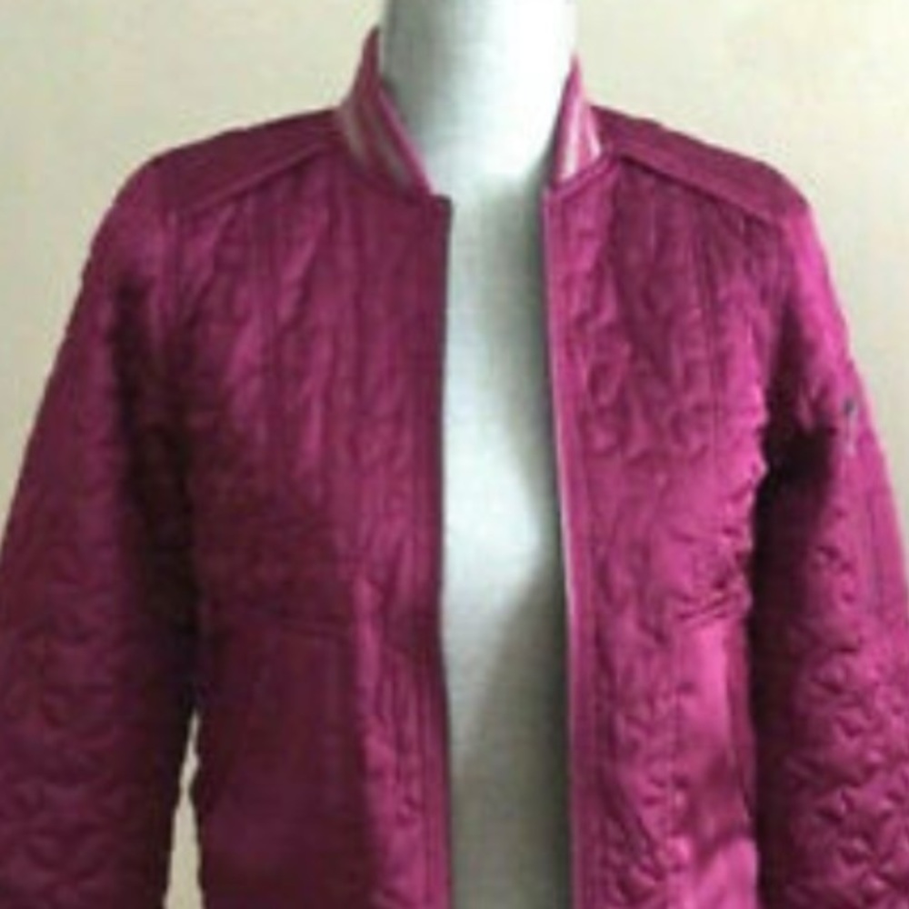 Jolt Purple Quilted Bomber Jacket